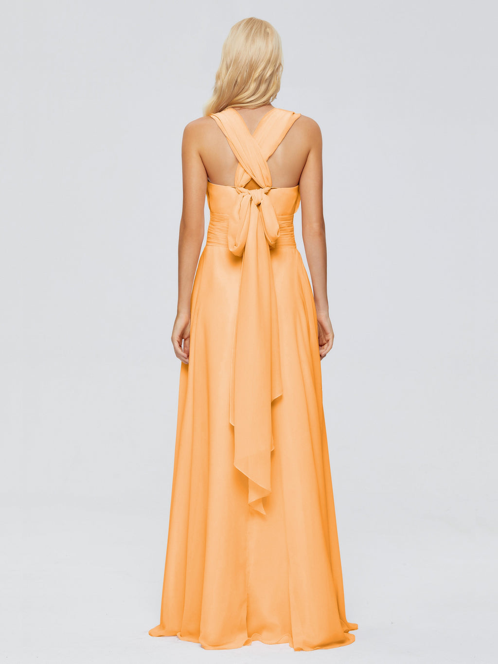 Ximena Straps Ribbon Chiffon Bridesmaid Dresses