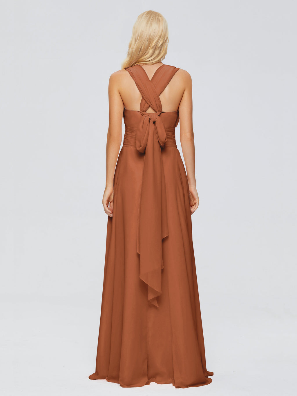 Ximena Straps Ribbon Chiffon Bridesmaid Dresses