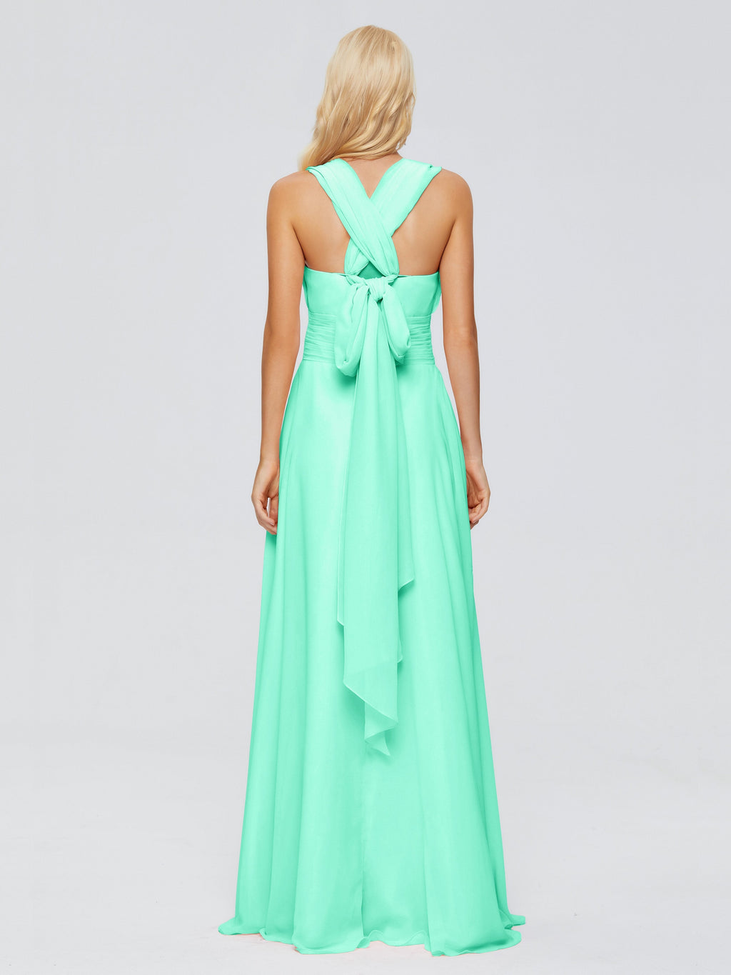 Ximena Straps Ribbon Chiffon Bridesmaid Dresses