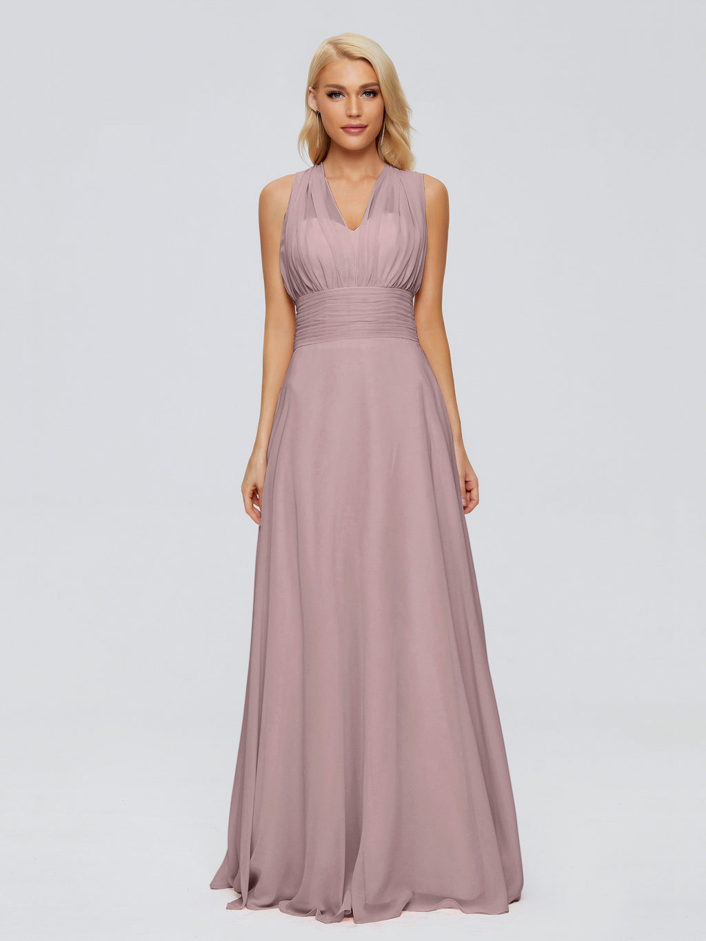 Ximena Straps Ribbon Chiffon Bridesmaid Dresses