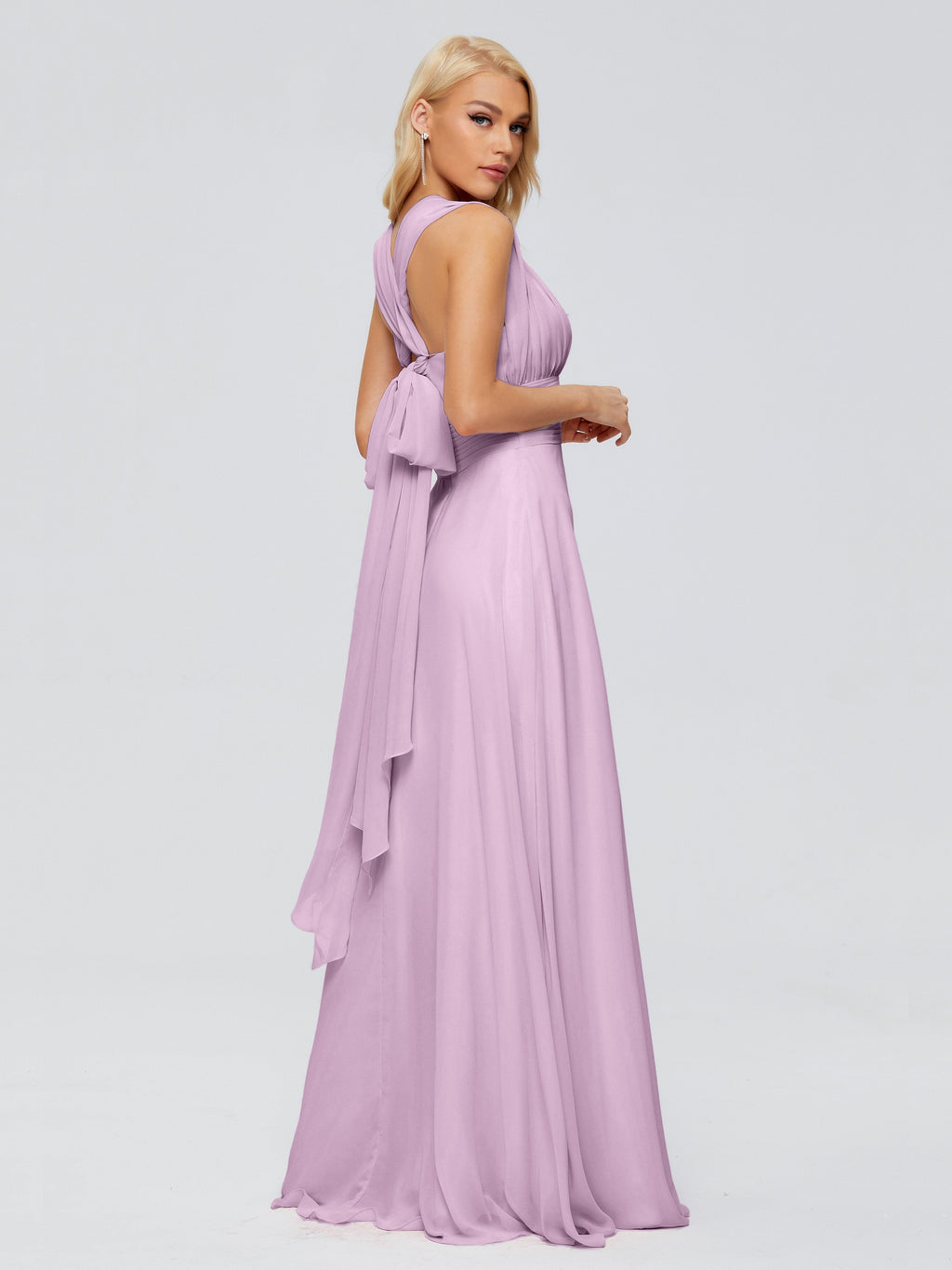 Ximena Straps Ribbon Chiffon Bridesmaid Dresses