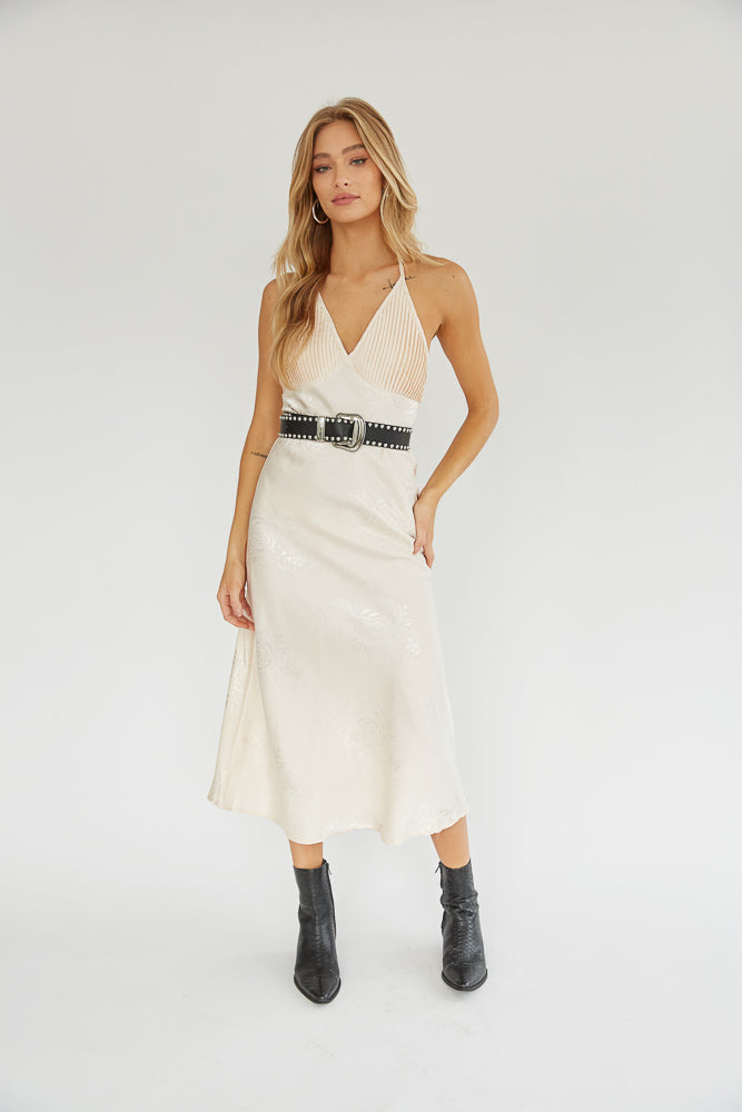 Dahlia Halter Midi Dress