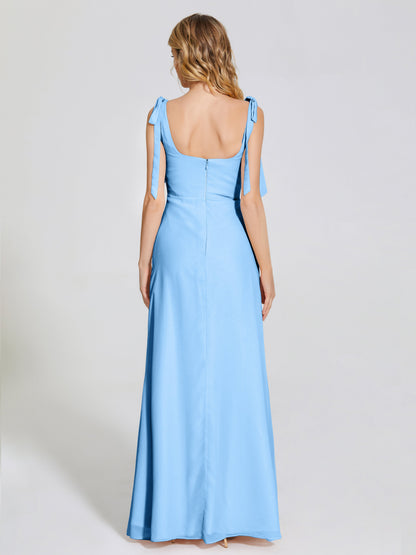 Michelle Detachable Bow-knot Square Bridesmaid Dress