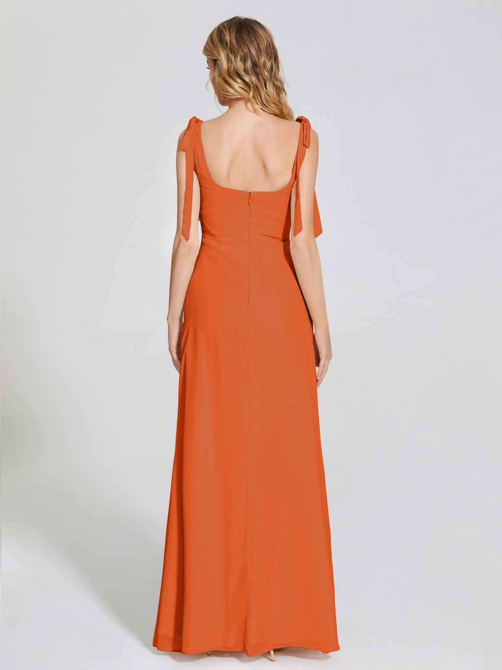 Michelle Detachable Bow-knot Square Bridesmaid Dress