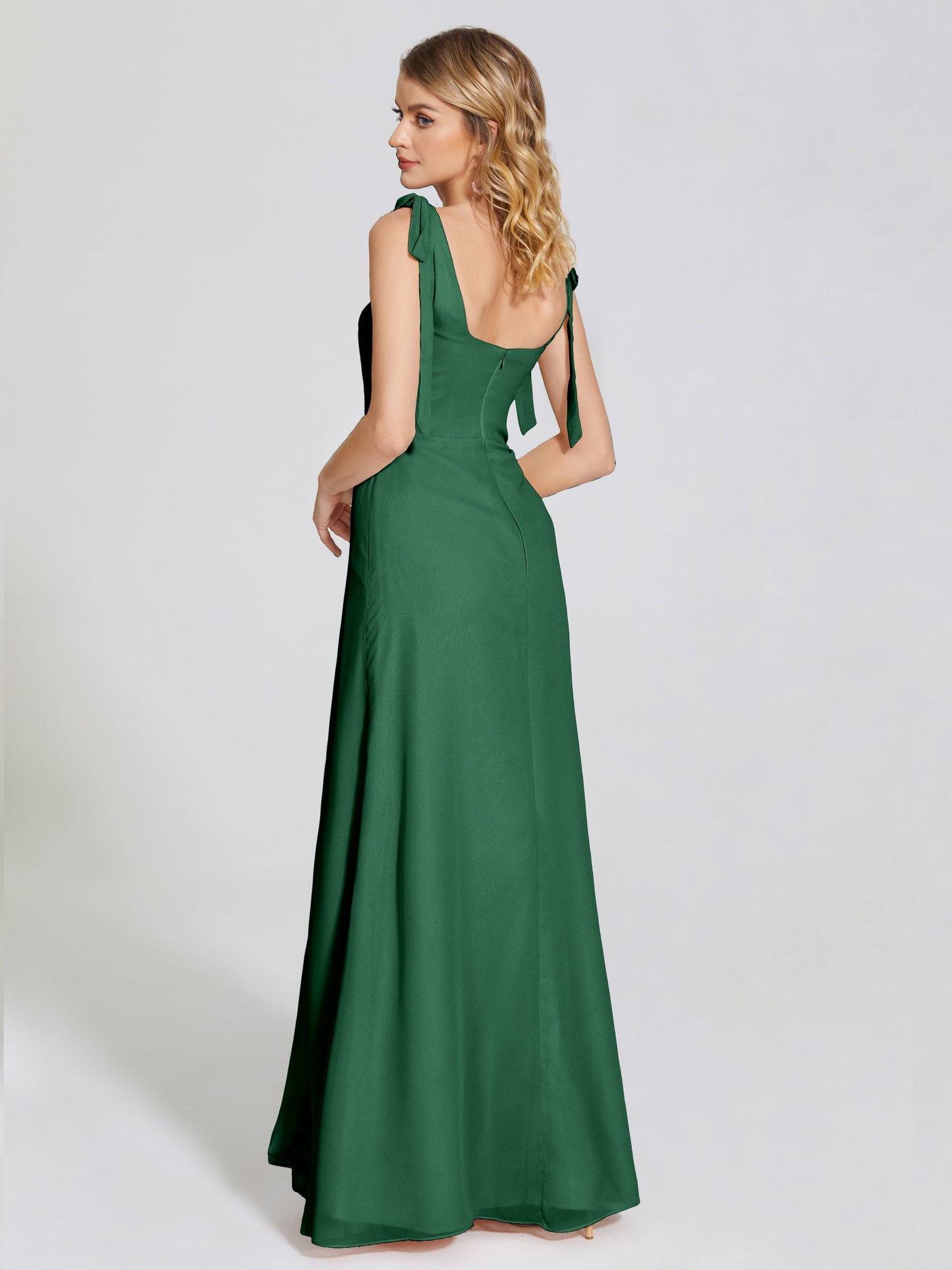 Michelle Detachable Bow-knot Square Bridesmaid Dress