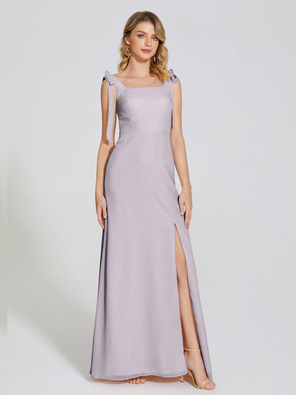 Michelle Detachable Bow-knot Square Bridesmaid Dress