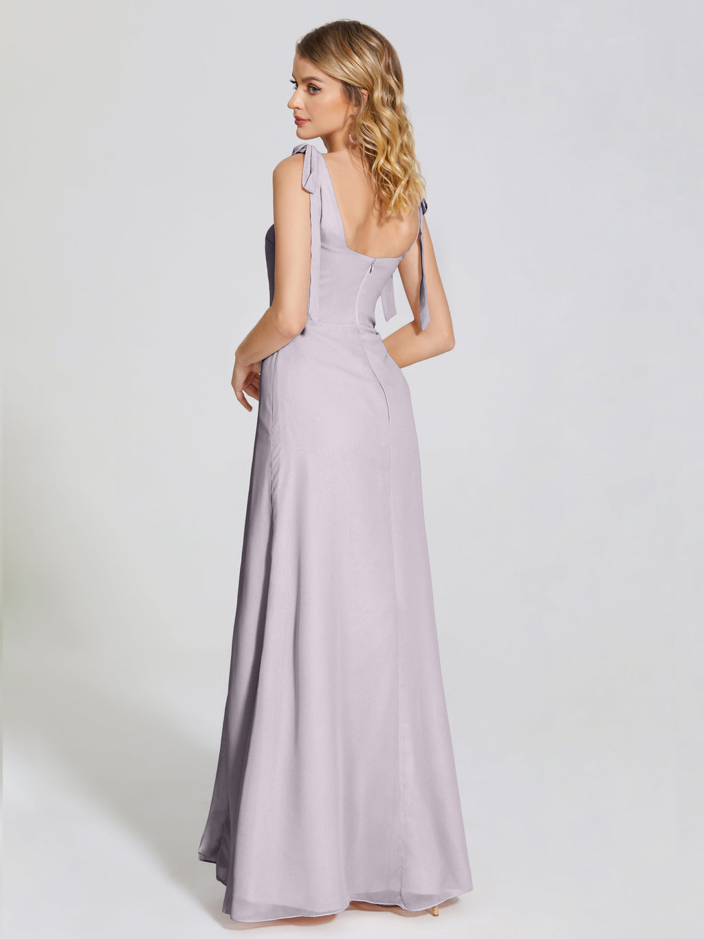 Michelle Detachable Bow-knot Square Bridesmaid Dress