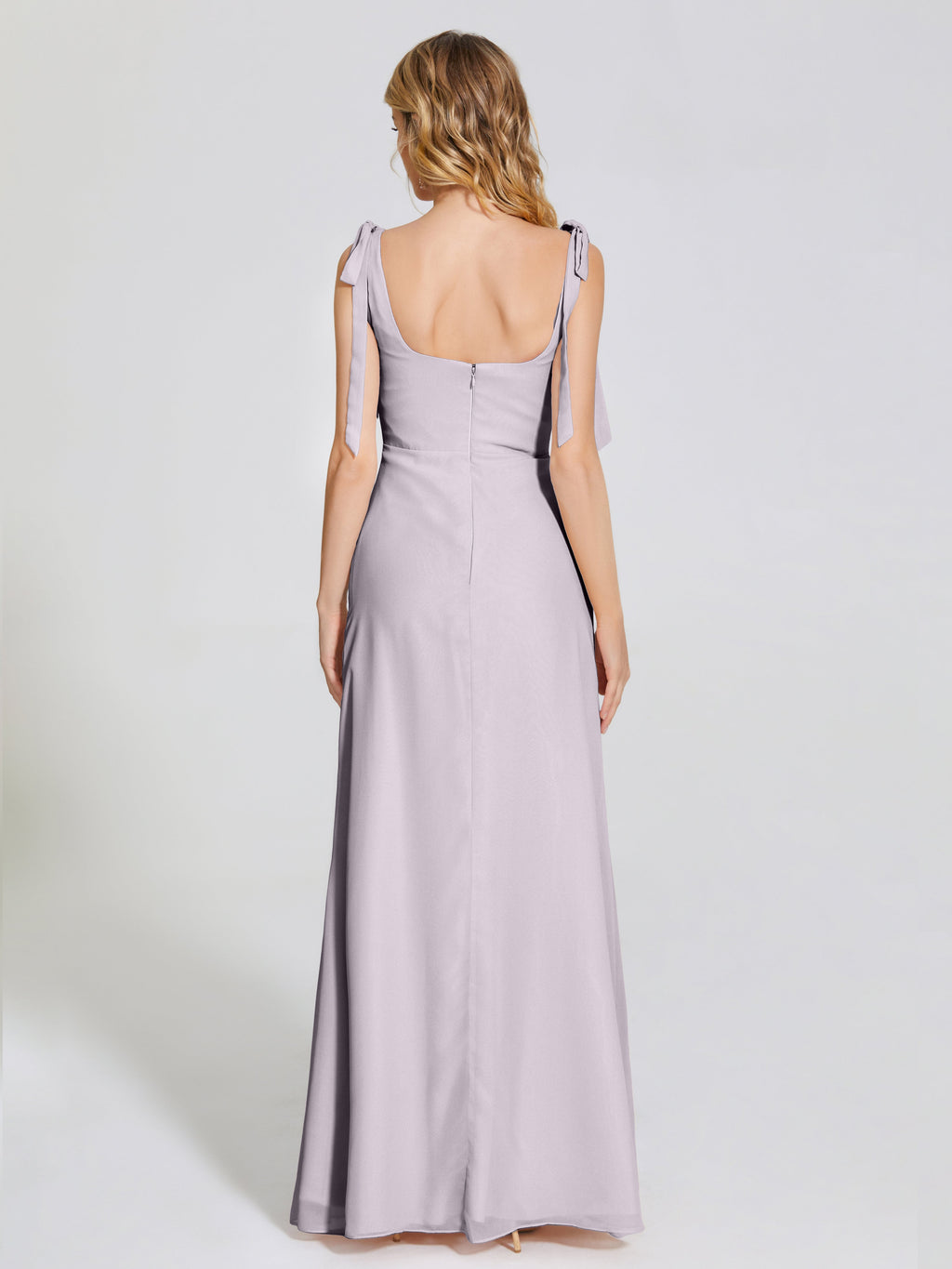 Michelle Detachable Bow-knot Square Bridesmaid Dress