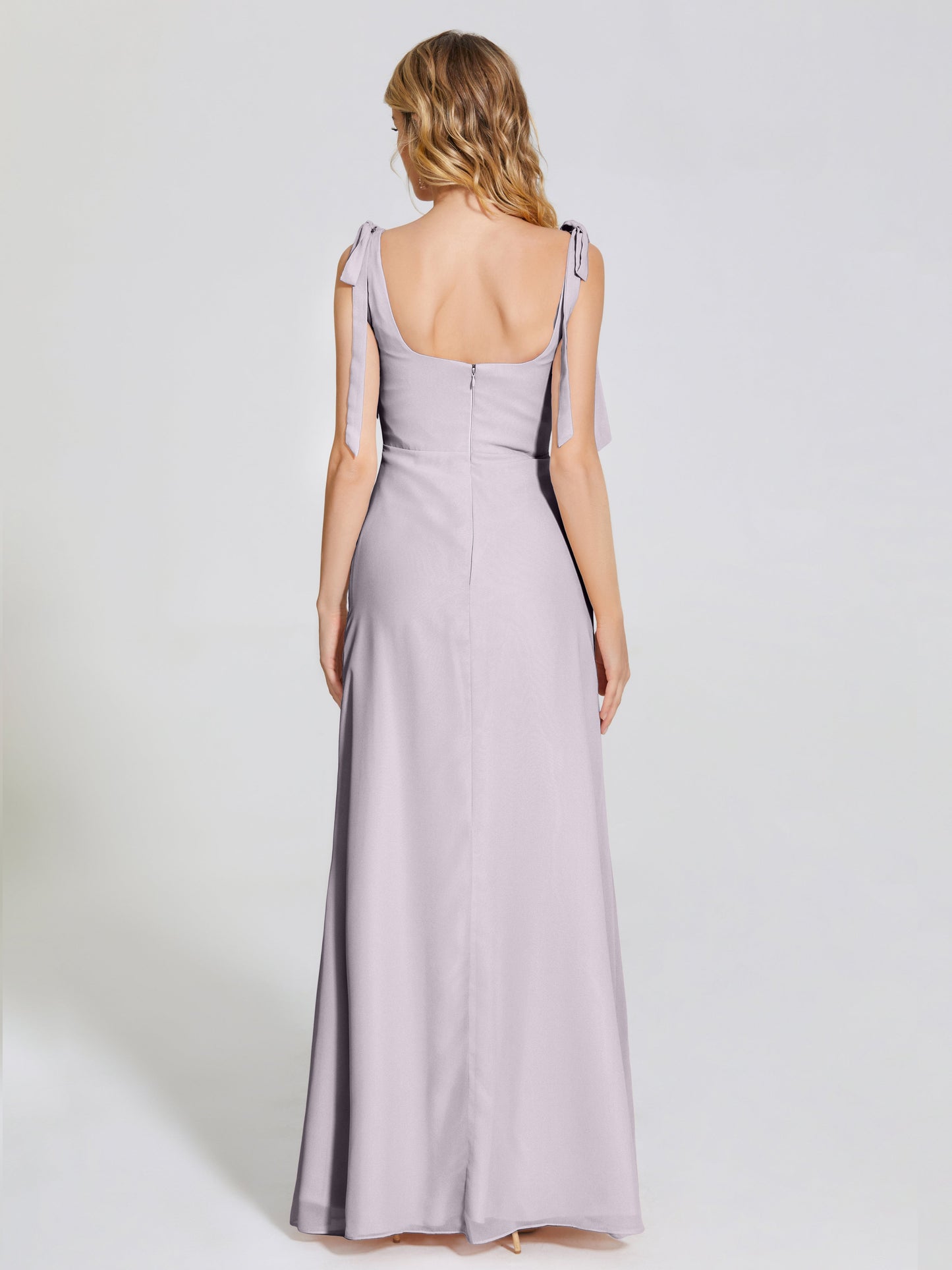 Michelle Detachable Bow-knot Square Bridesmaid Dress