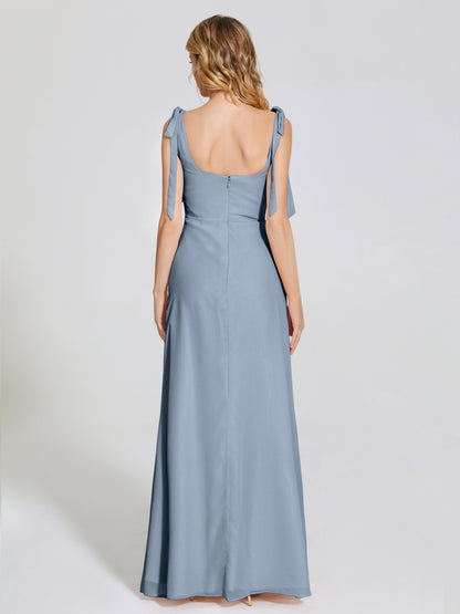 Michelle Detachable Bow-knot Square Bridesmaid Dress