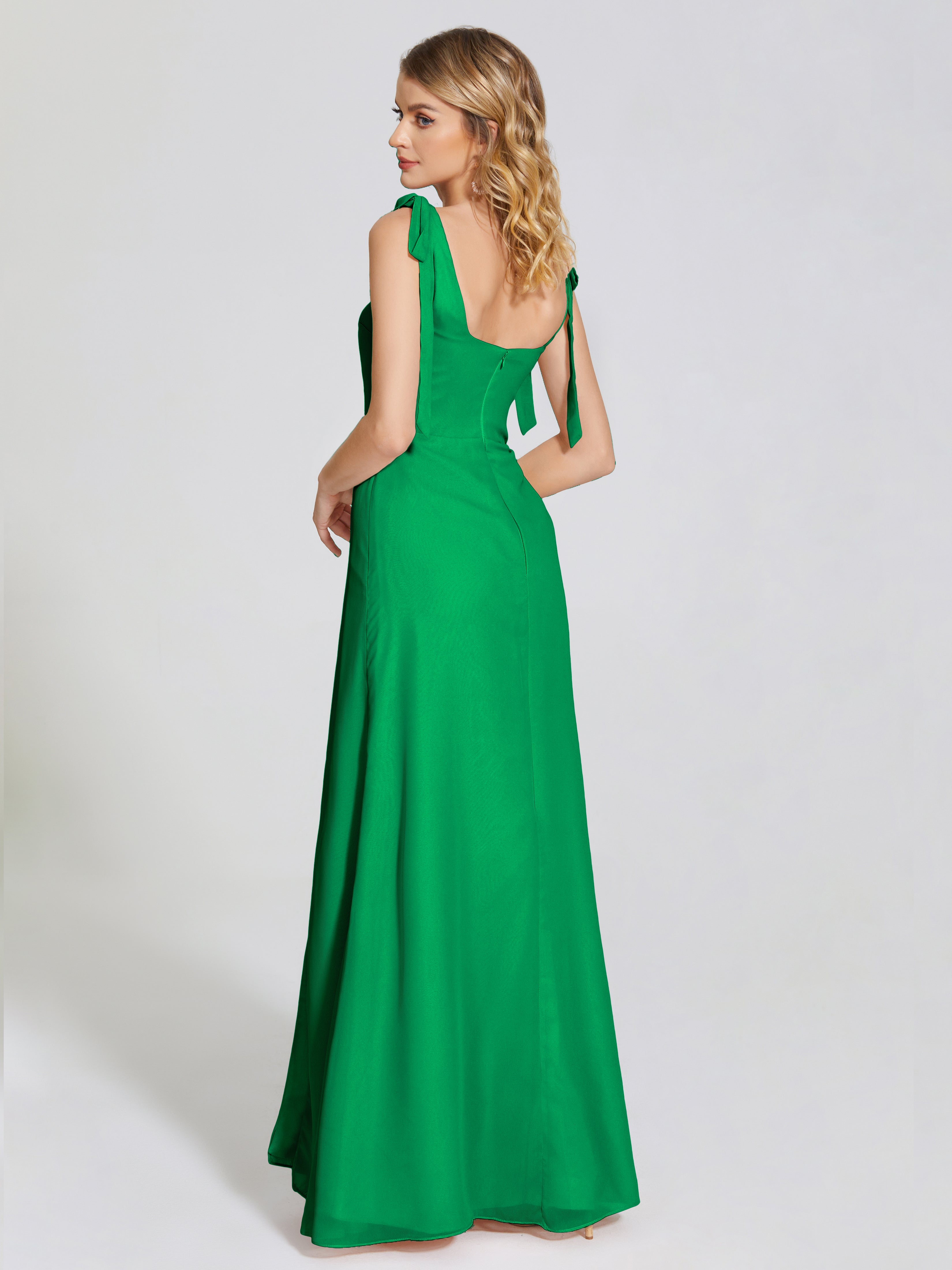 Michelle Detachable Bow-knot Square Bridesmaid Dress