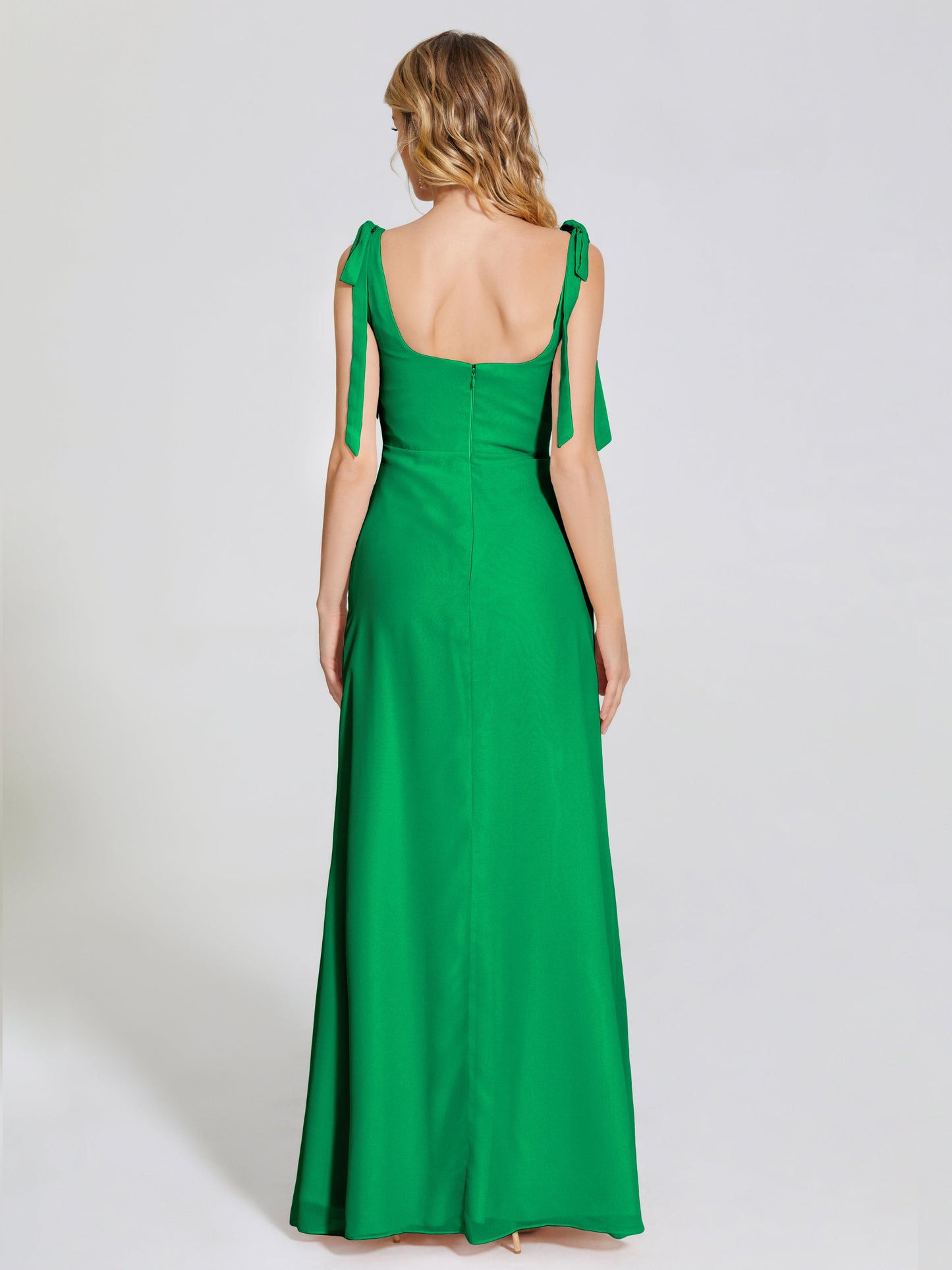 Michelle Detachable Bow-knot Square Bridesmaid Dress