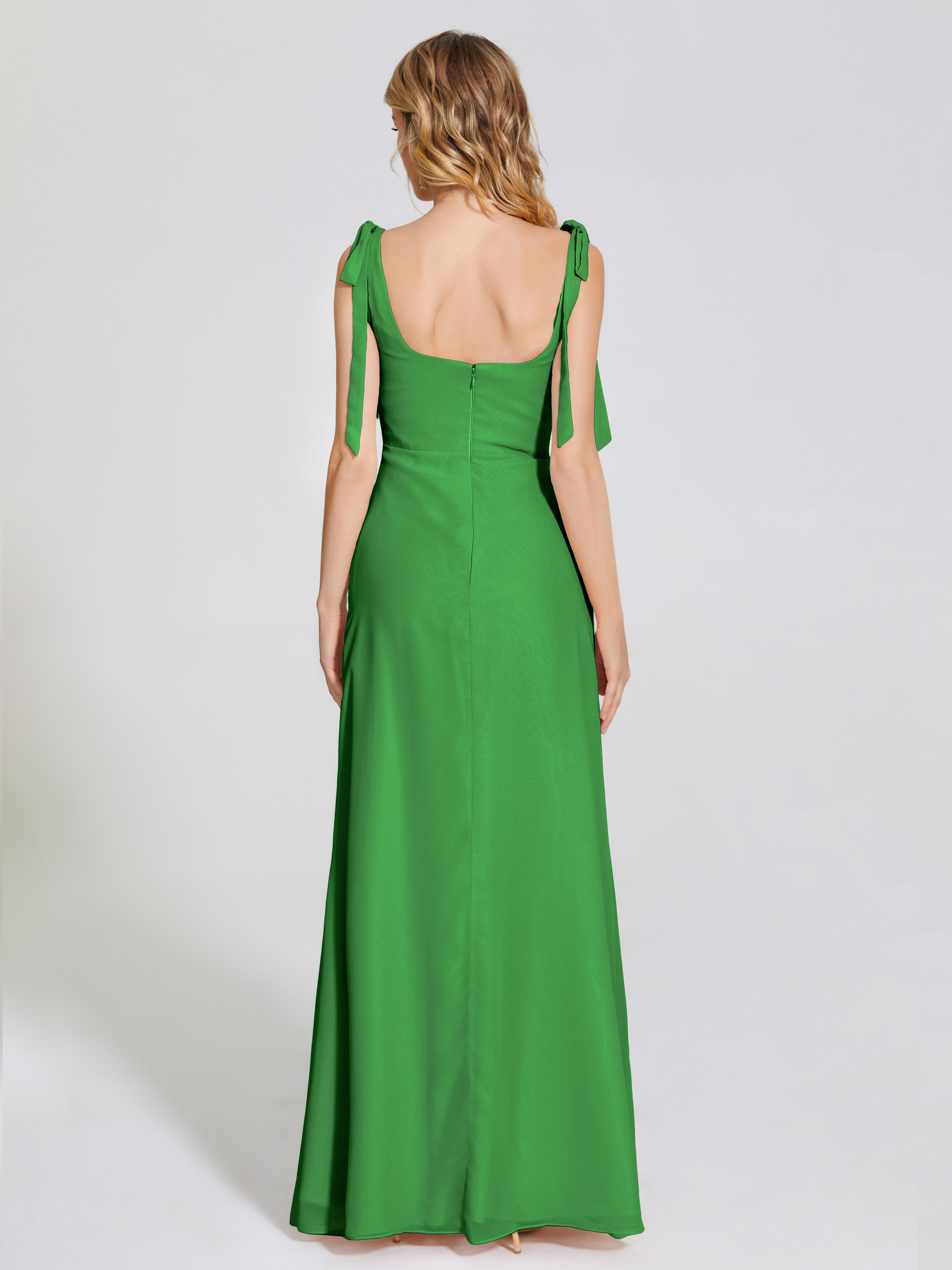Michelle Detachable Bow-knot Square Bridesmaid Dress