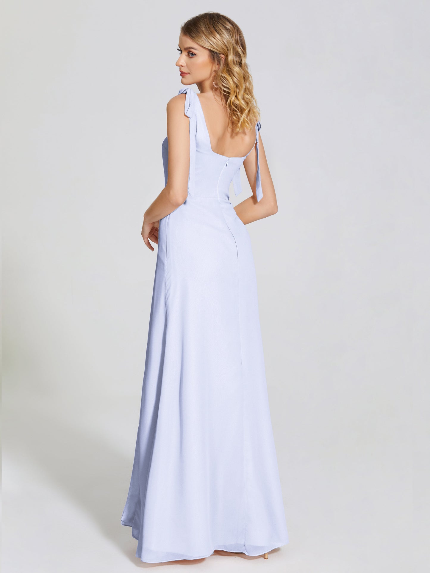 Michelle Detachable Bow-knot Square Bridesmaid Dress