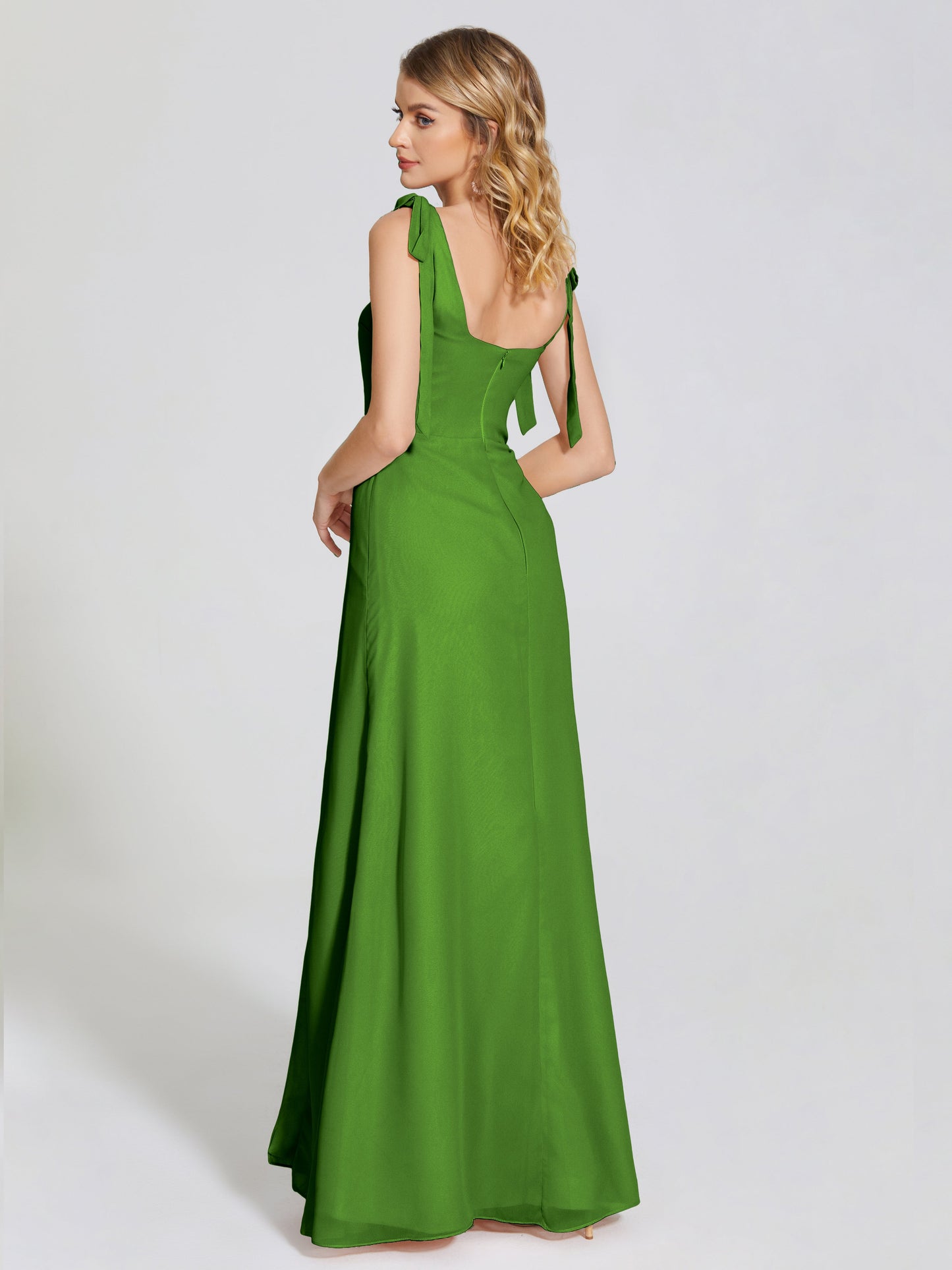 Michelle Detachable Bow-knot Square Bridesmaid Dress