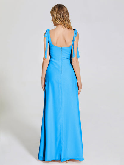 Michelle Detachable Bow-knot Square Bridesmaid Dress