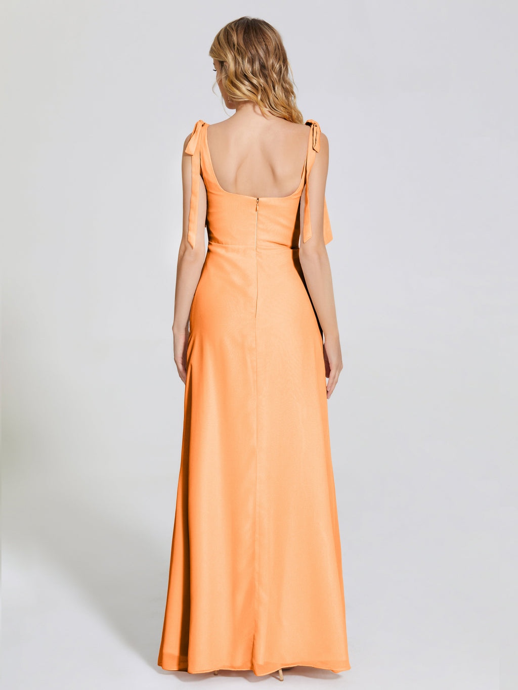 Michelle Detachable Bow-knot Square Bridesmaid Dress