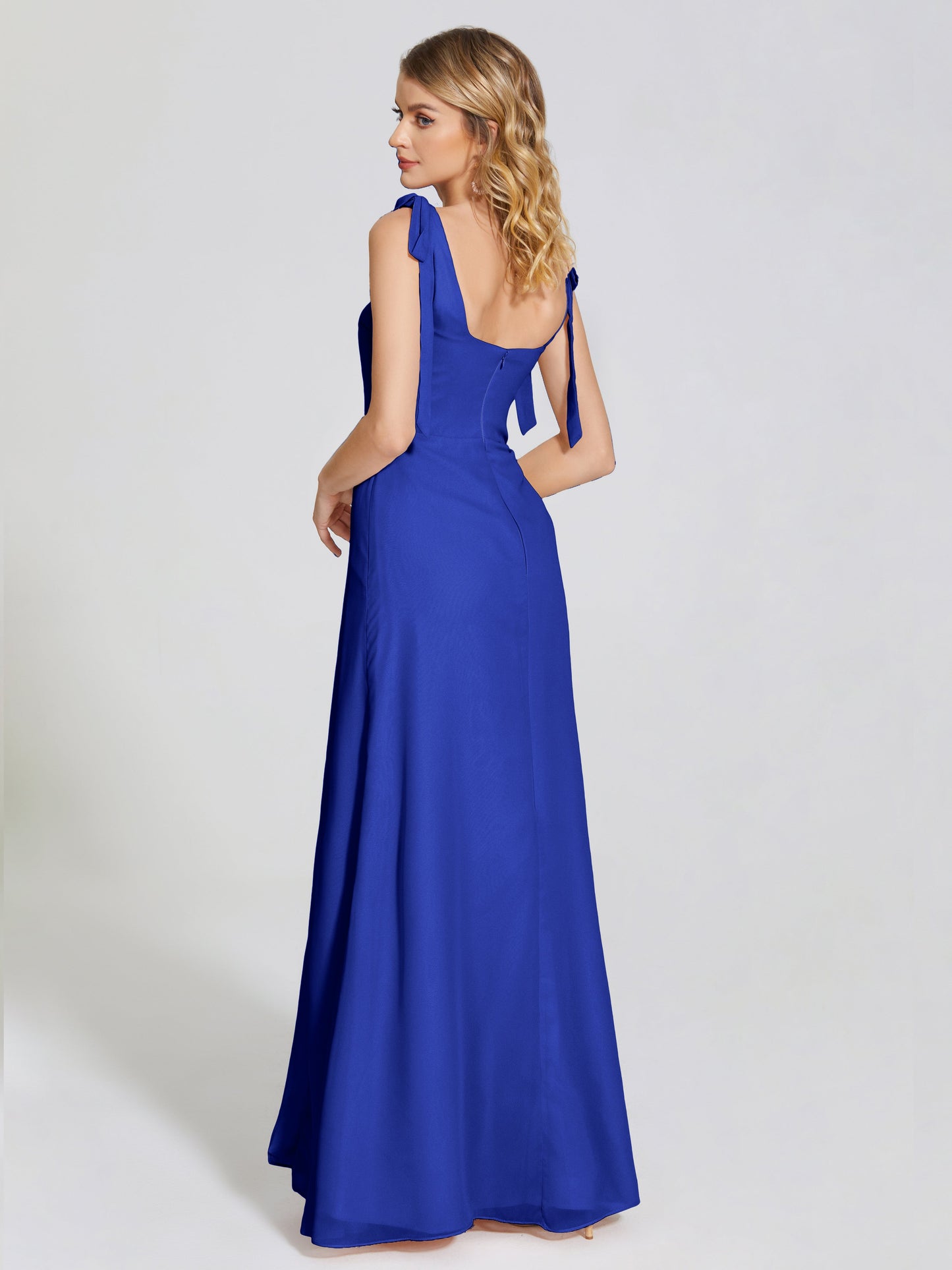 Michelle Detachable Bow-knot Square Bridesmaid Dress