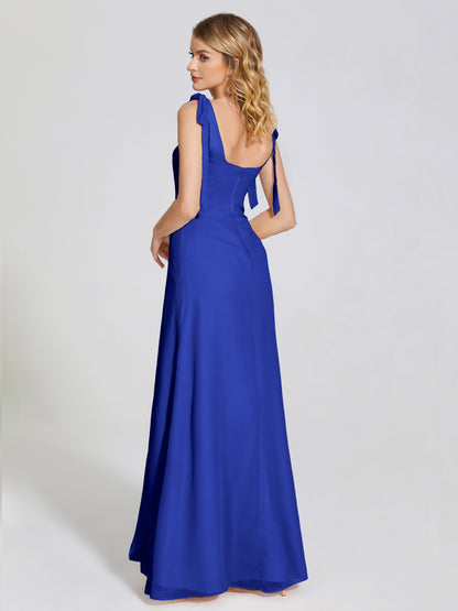 Michelle Detachable Bow-knot Square Bridesmaid Dress