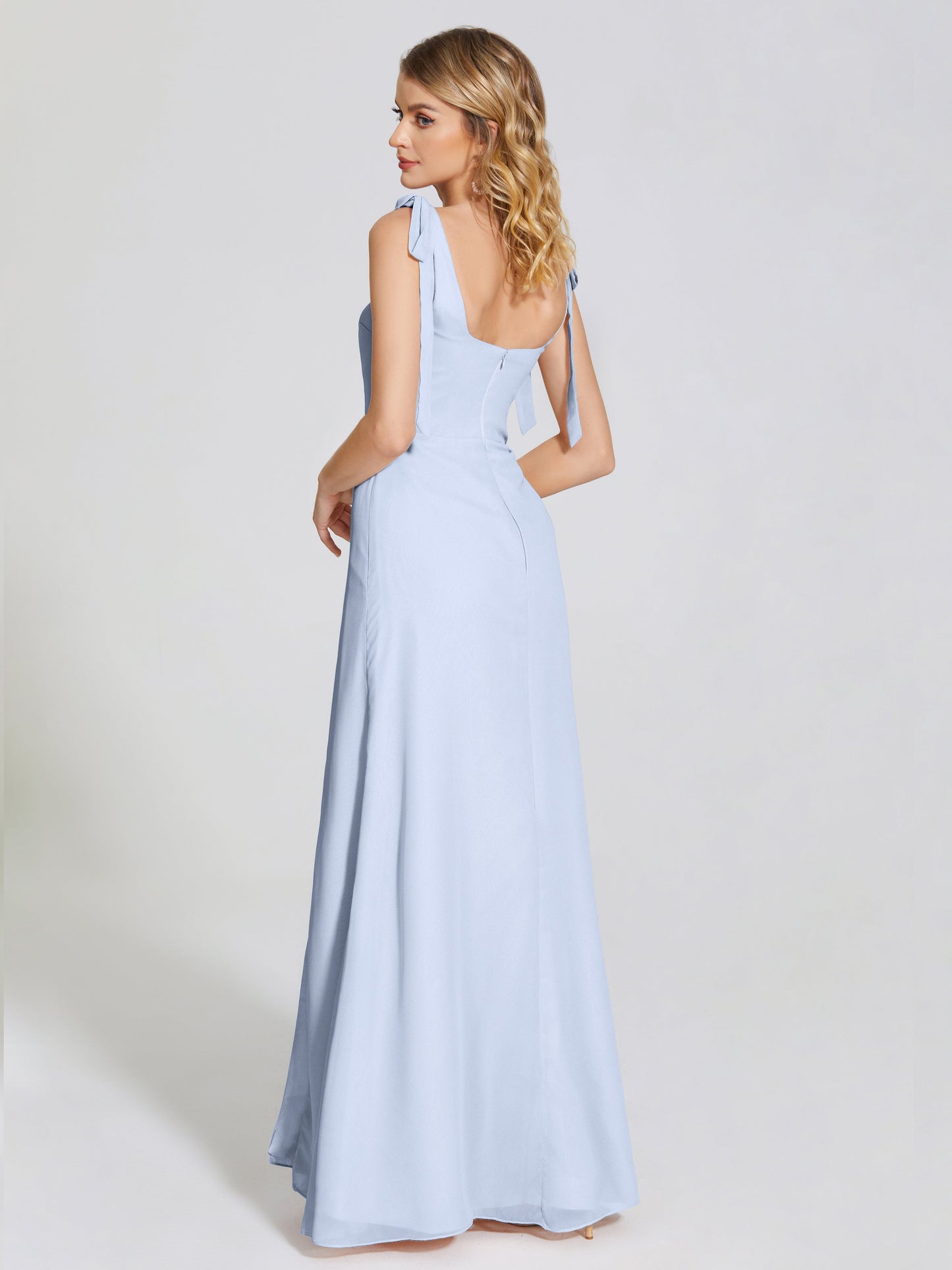 Michelle Detachable Bow-knot Square Bridesmaid Dress