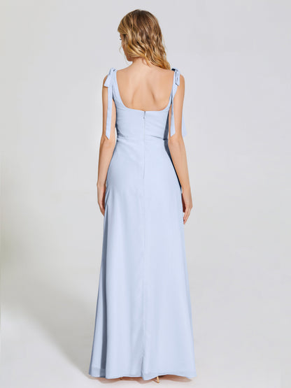 Michelle Detachable Bow-knot Square Bridesmaid Dress