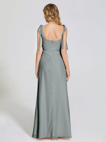 Michelle Detachable Bow-knot Square Bridesmaid Dress