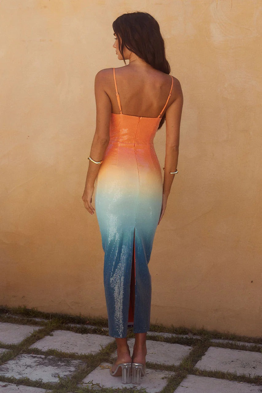 Benito Midi Dress - Ombre