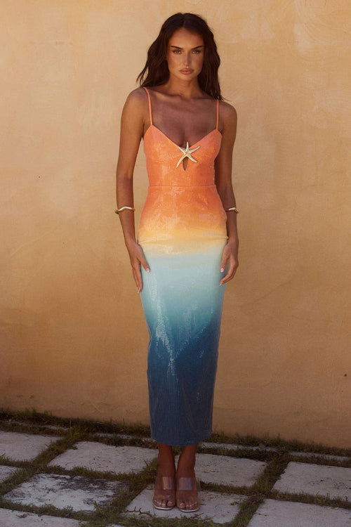 Benito Midi Dress - Ombre