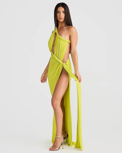 Aphrodite Gown - Chartreuse