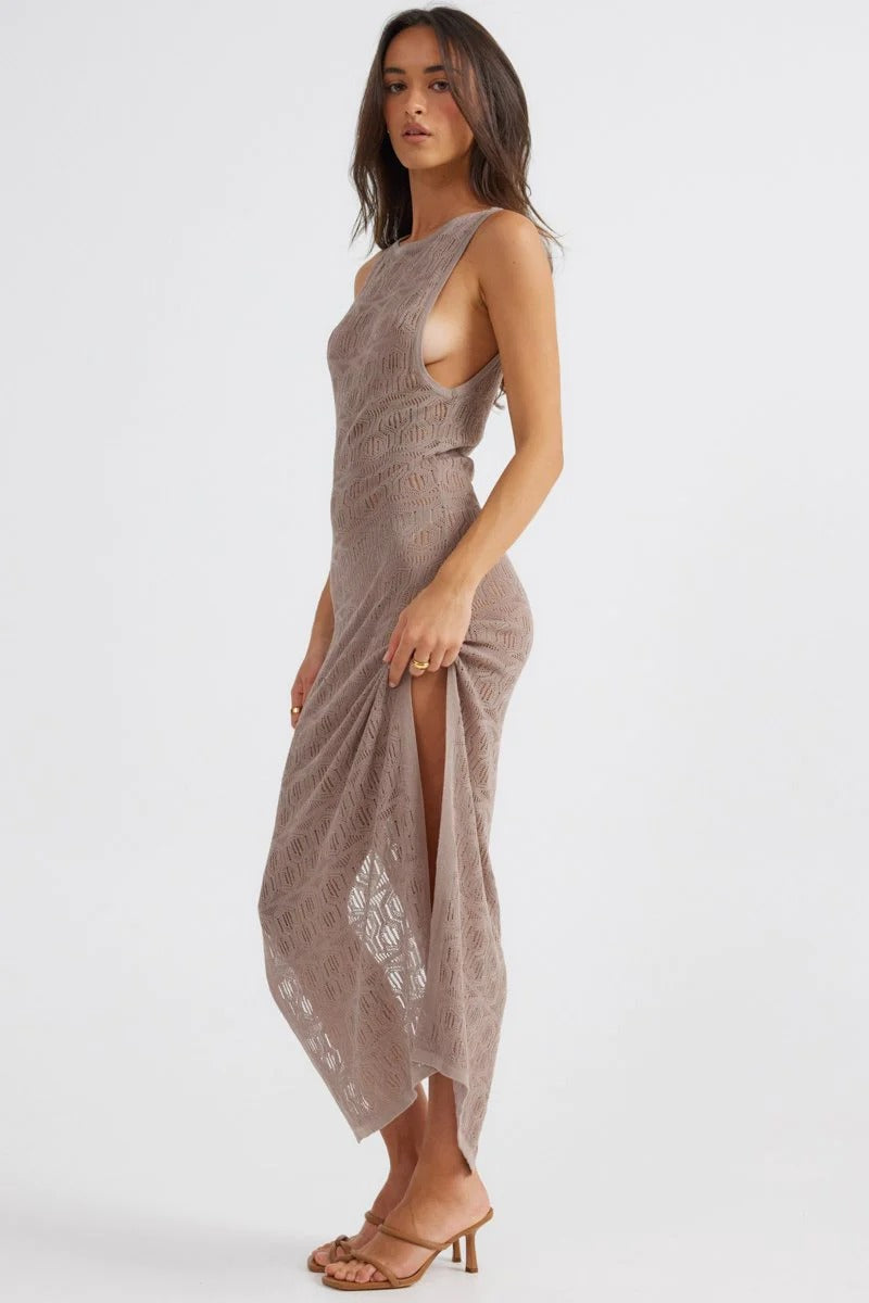 Aelia Maxi Dress - Mocha