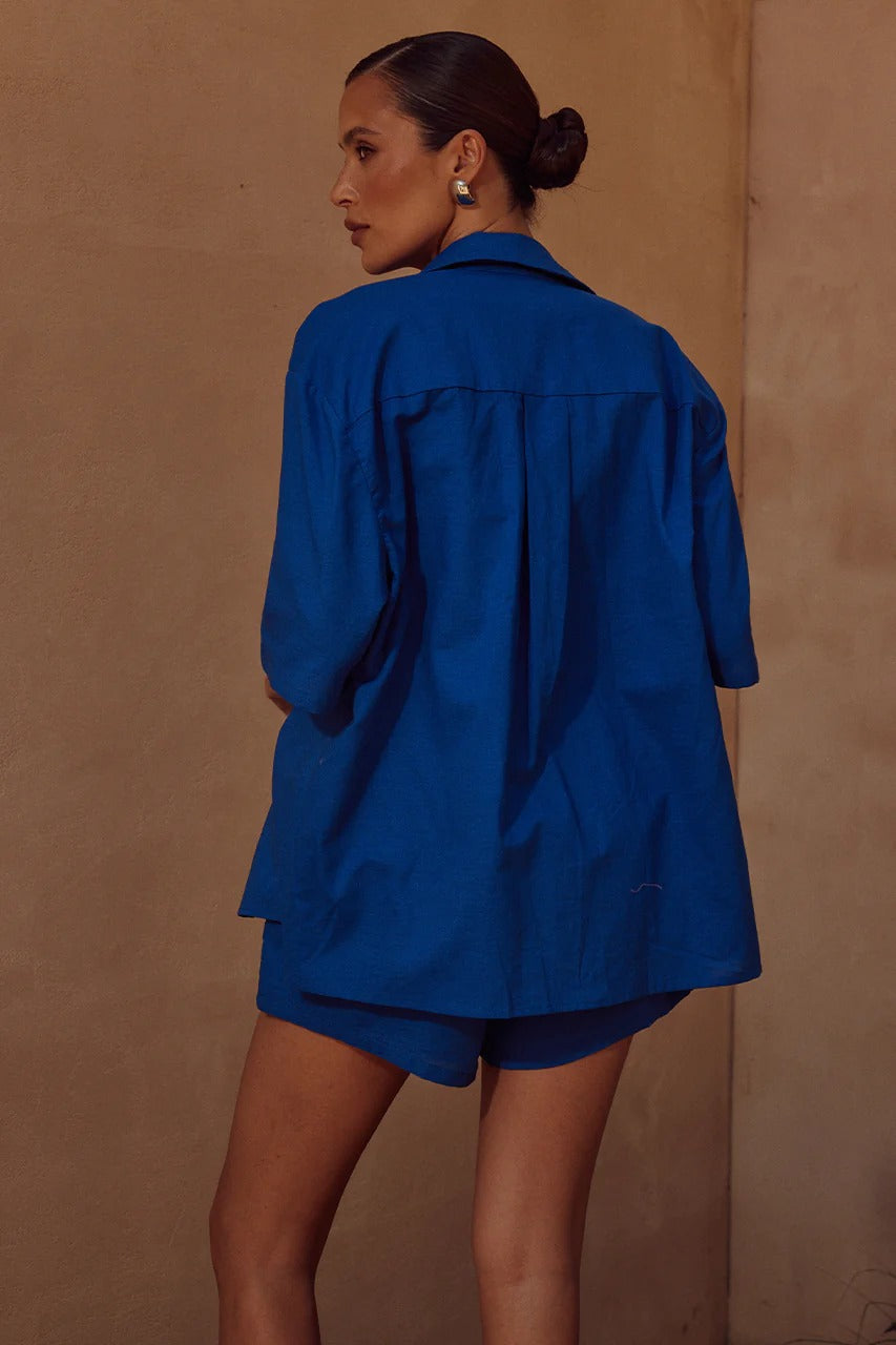 Irene Shirt - Cobalt
