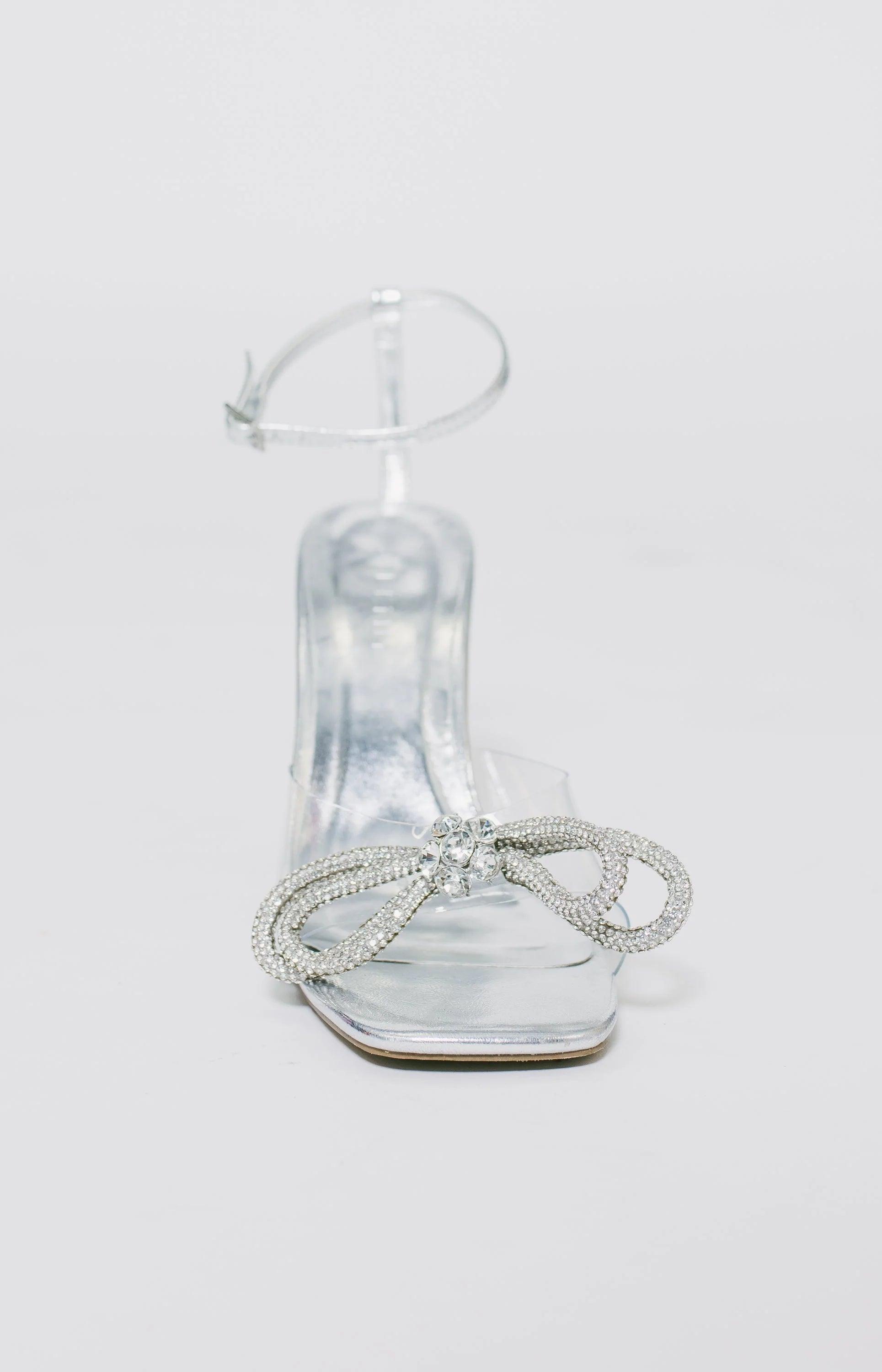 Elarni Heels - Clear/Silver