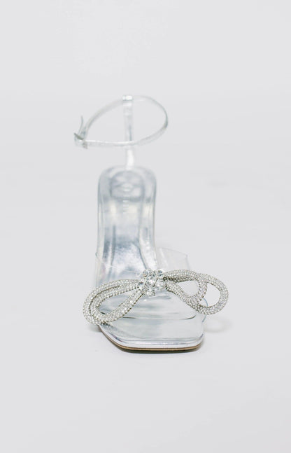 Elarni Heels - Clear/Silver
