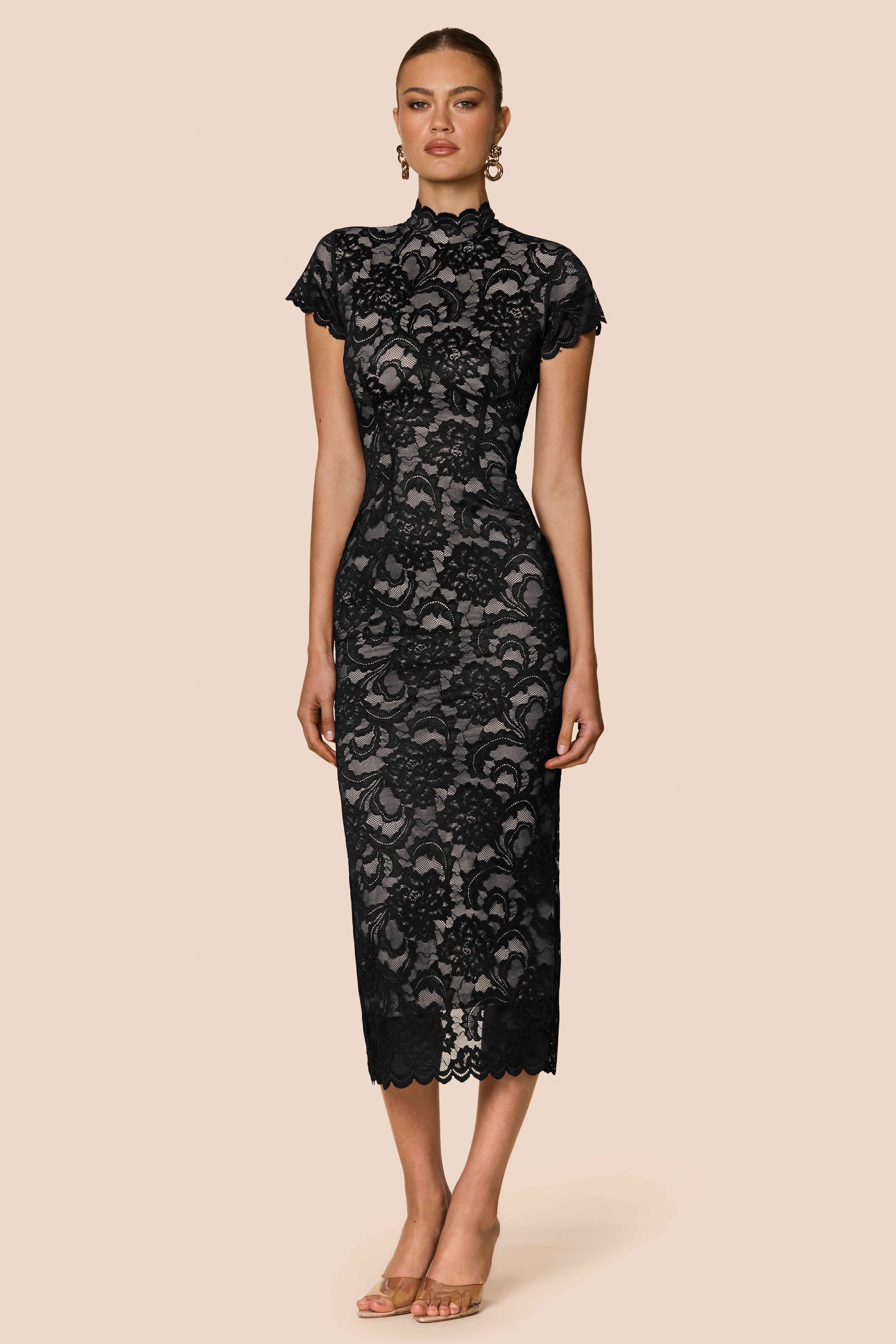 Nookie Alessia Midi Dress - Black