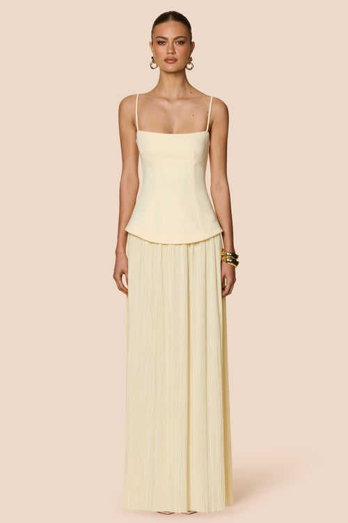 Nookie Darling Maxi Dress - Lemon