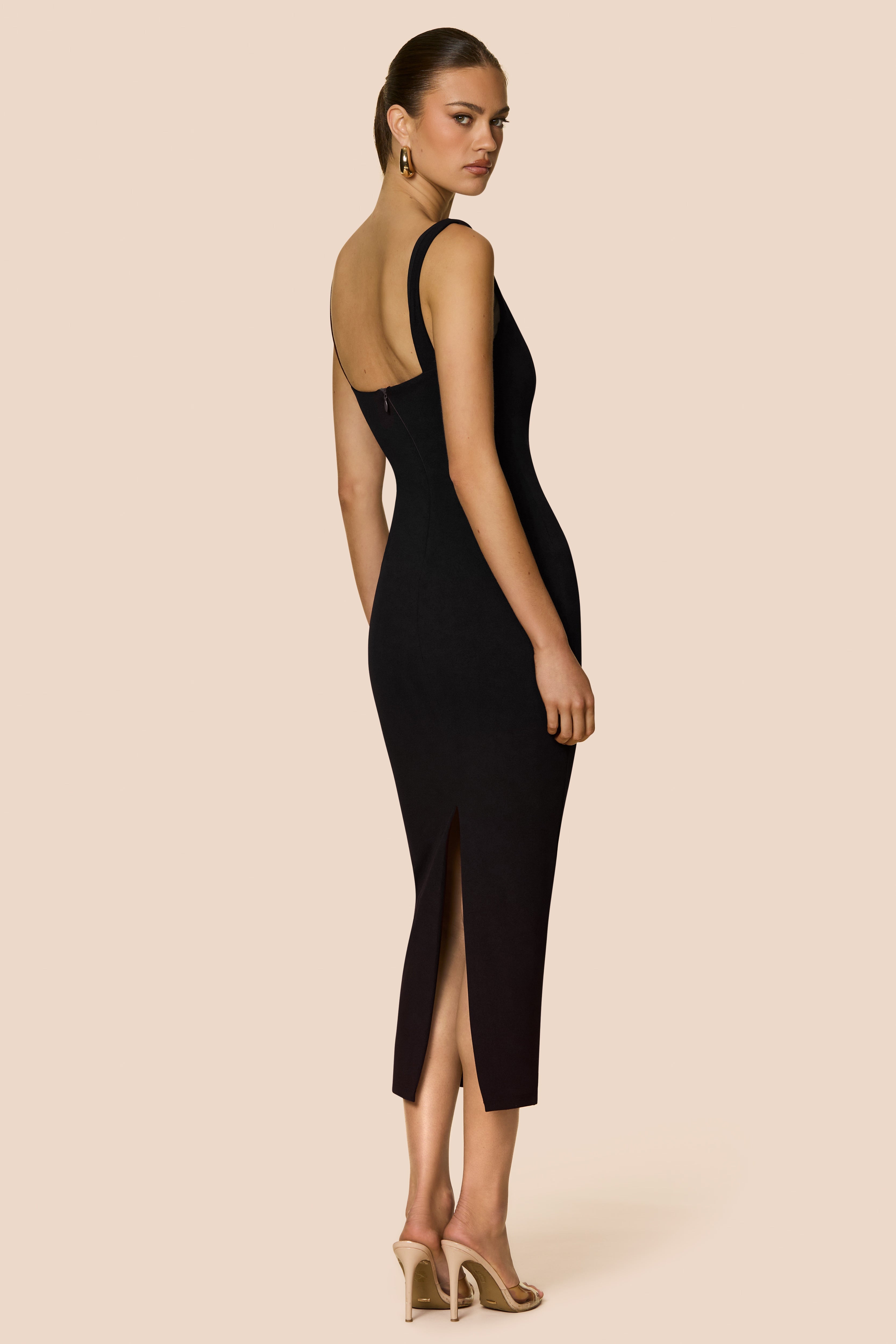 Nookie Elle Midi Dress - Black