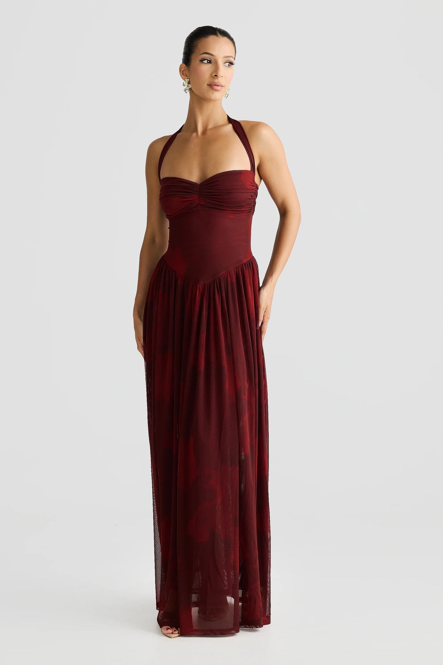 Flora Dress - Marble Print