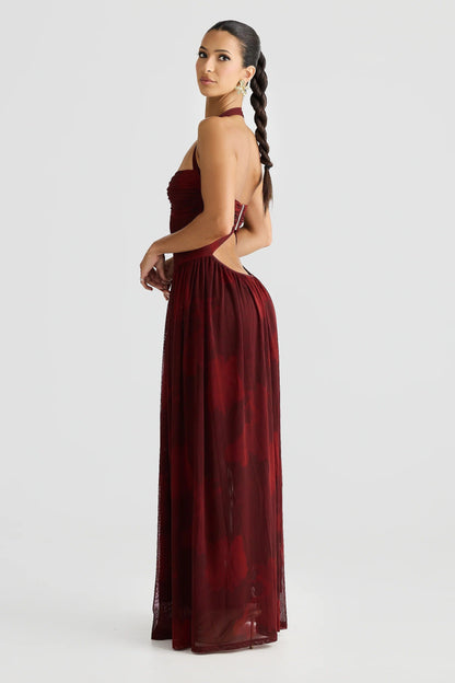 Flora Dress - Marble Print