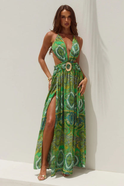 Fontana Maxi Dress - Indiana Green