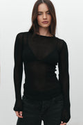 Myles Crew Neck Top - Black