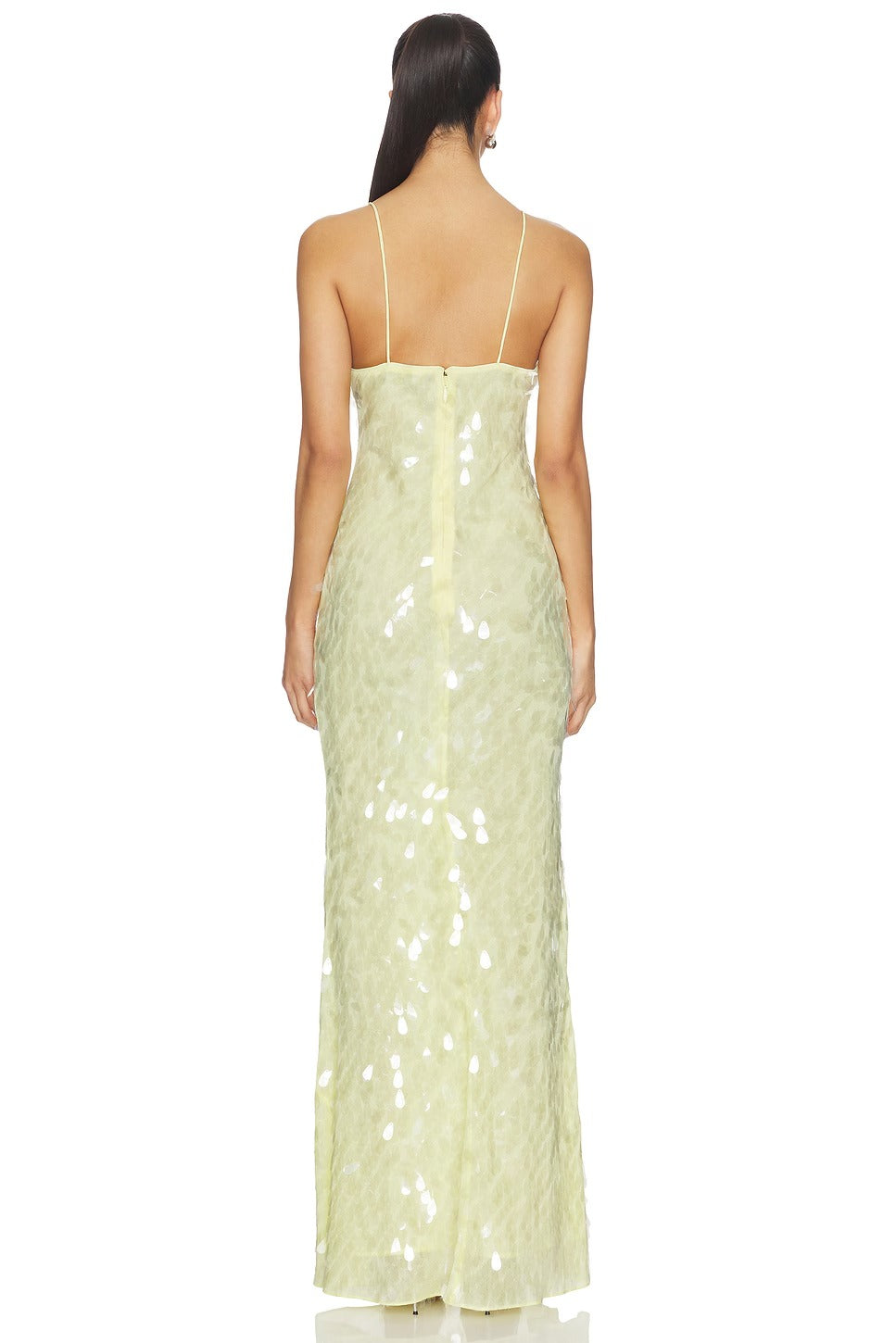 Misha Sapphire Sequin Maxi Dress - Lemon