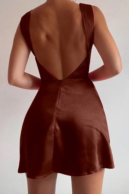 Havanna Mini Dress - Coffee