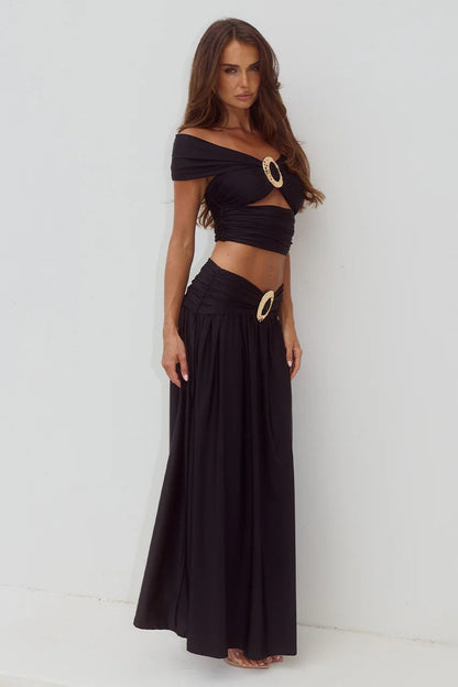 Nivali Maxi Skirt - Black
