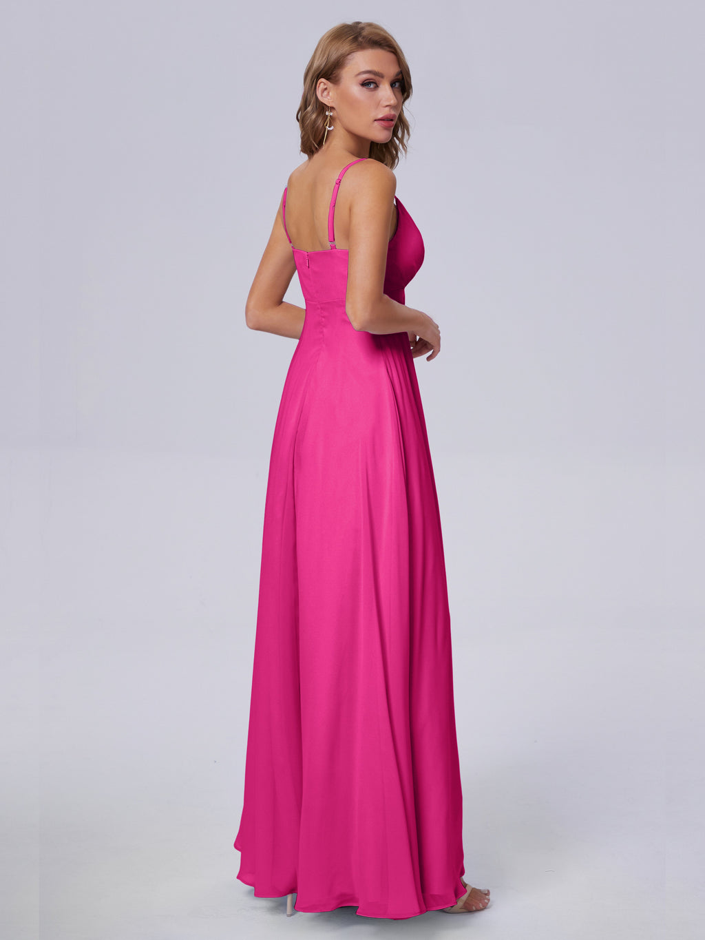 Laila Affordable Spaghetti Straps Chiffon Bridesmaid Dresses