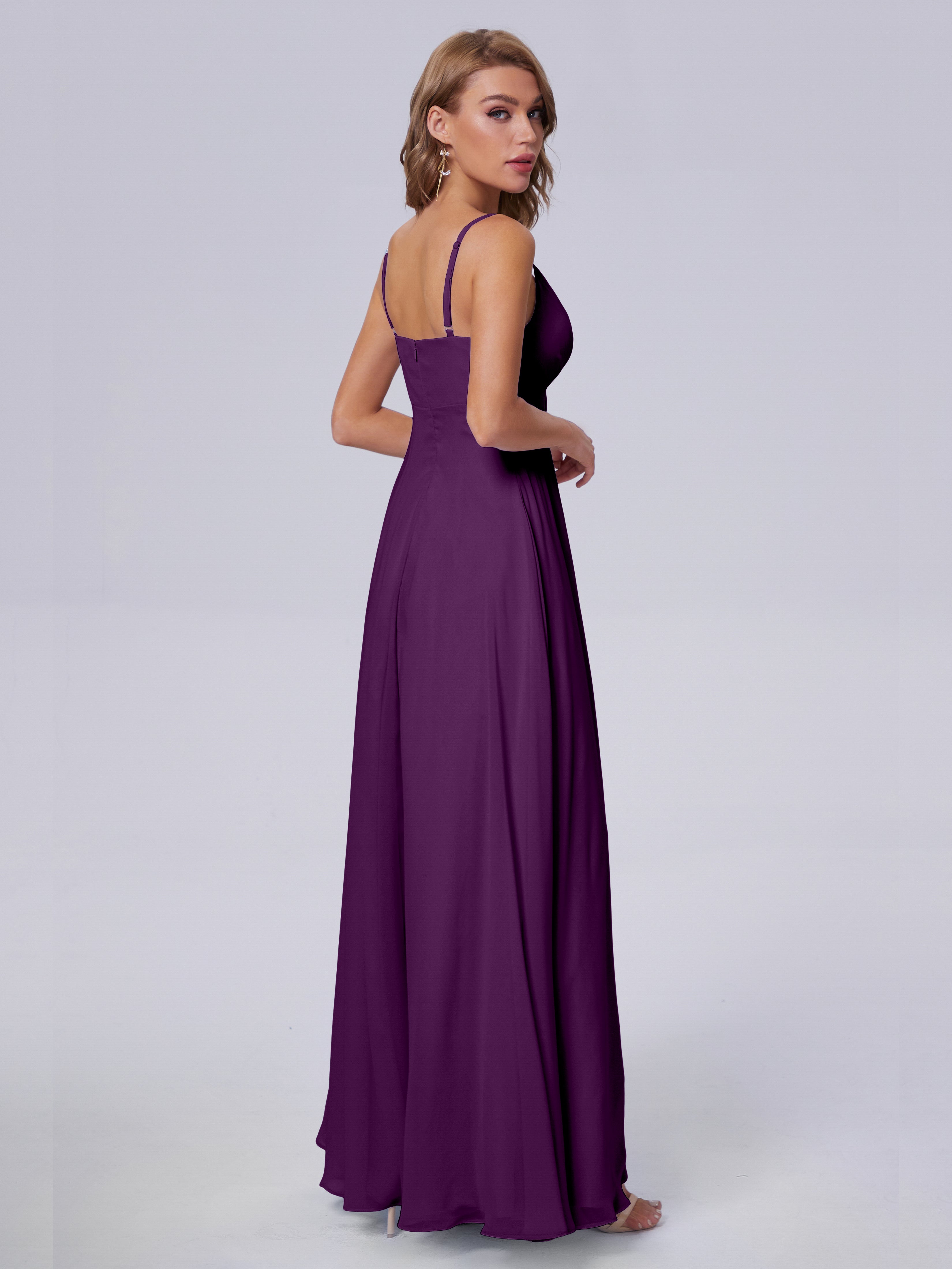 Laila Affordable Spaghetti Straps Chiffon Bridesmaid Dresses