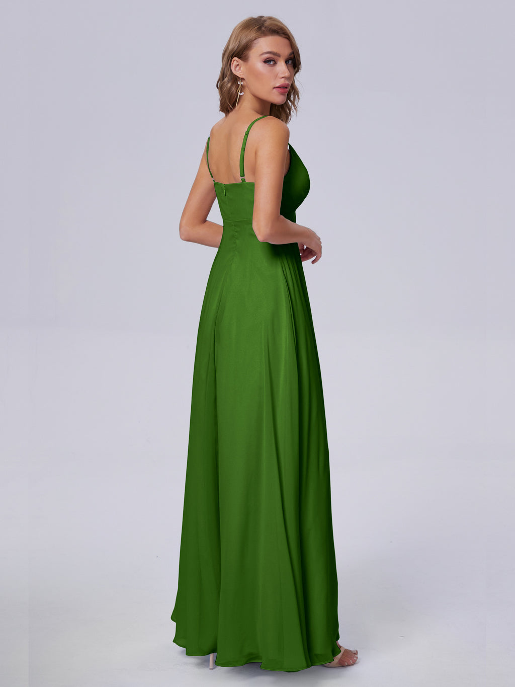 Laila Affordable Spaghetti Straps Chiffon Bridesmaid Dresses