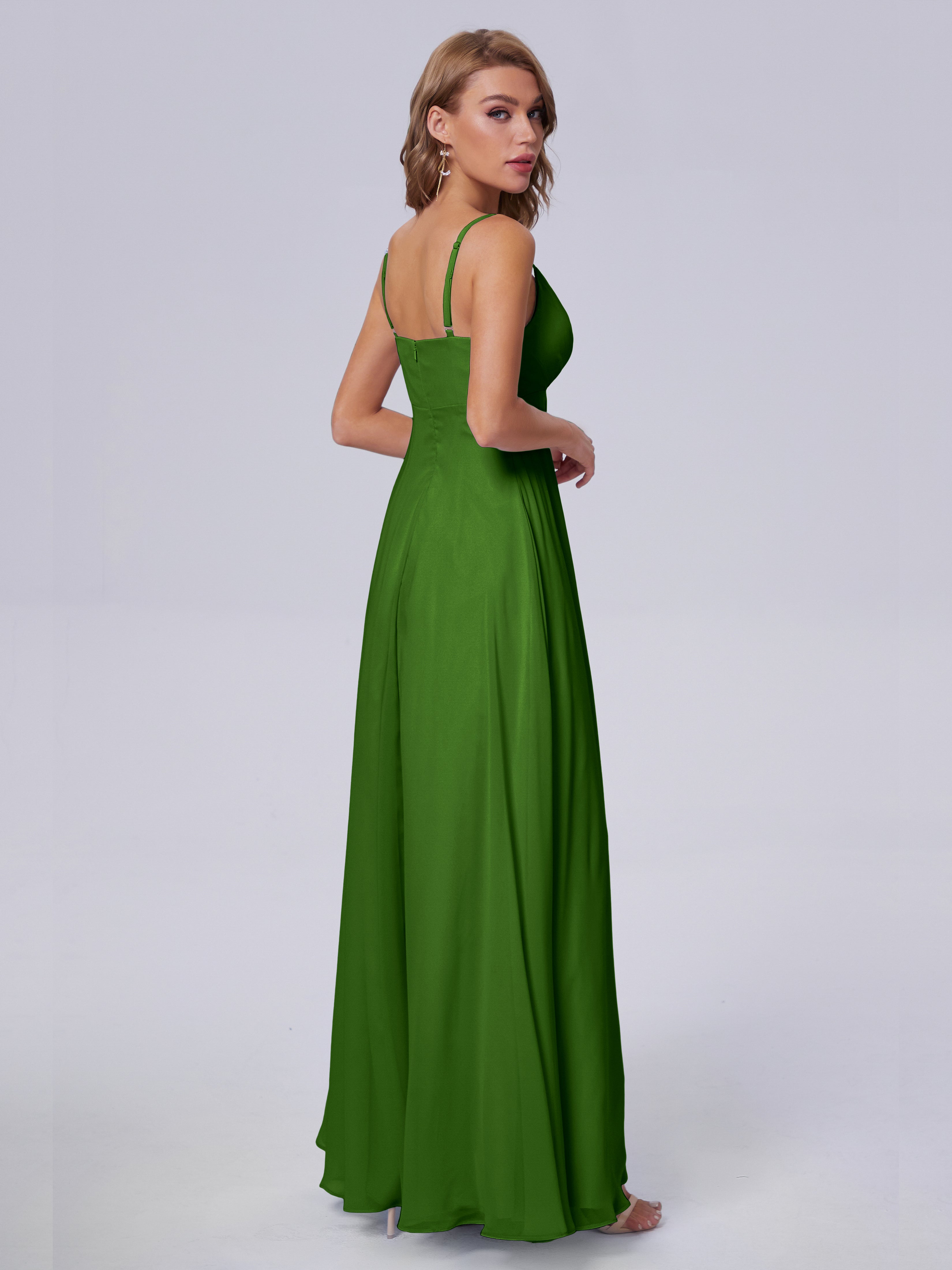 Laila Affordable Spaghetti Straps Chiffon Bridesmaid Dresses