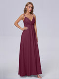 Laila Affordable Spaghetti Straps Chiffon Bridesmaid Dresses