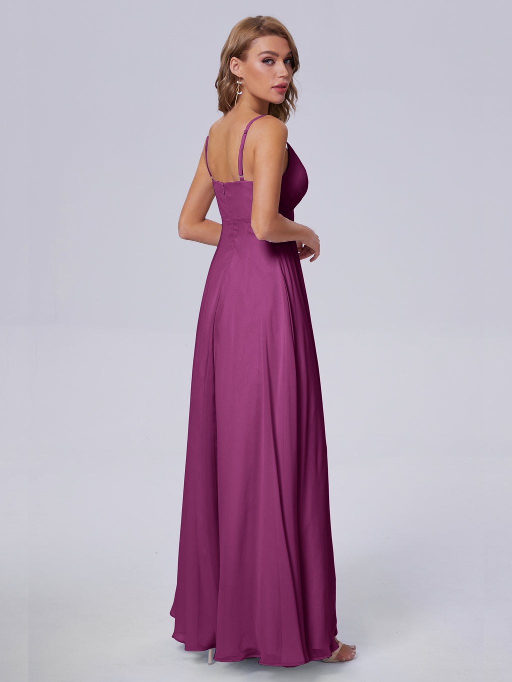 Laila Affordable Spaghetti Straps Chiffon Bridesmaid Dresses
