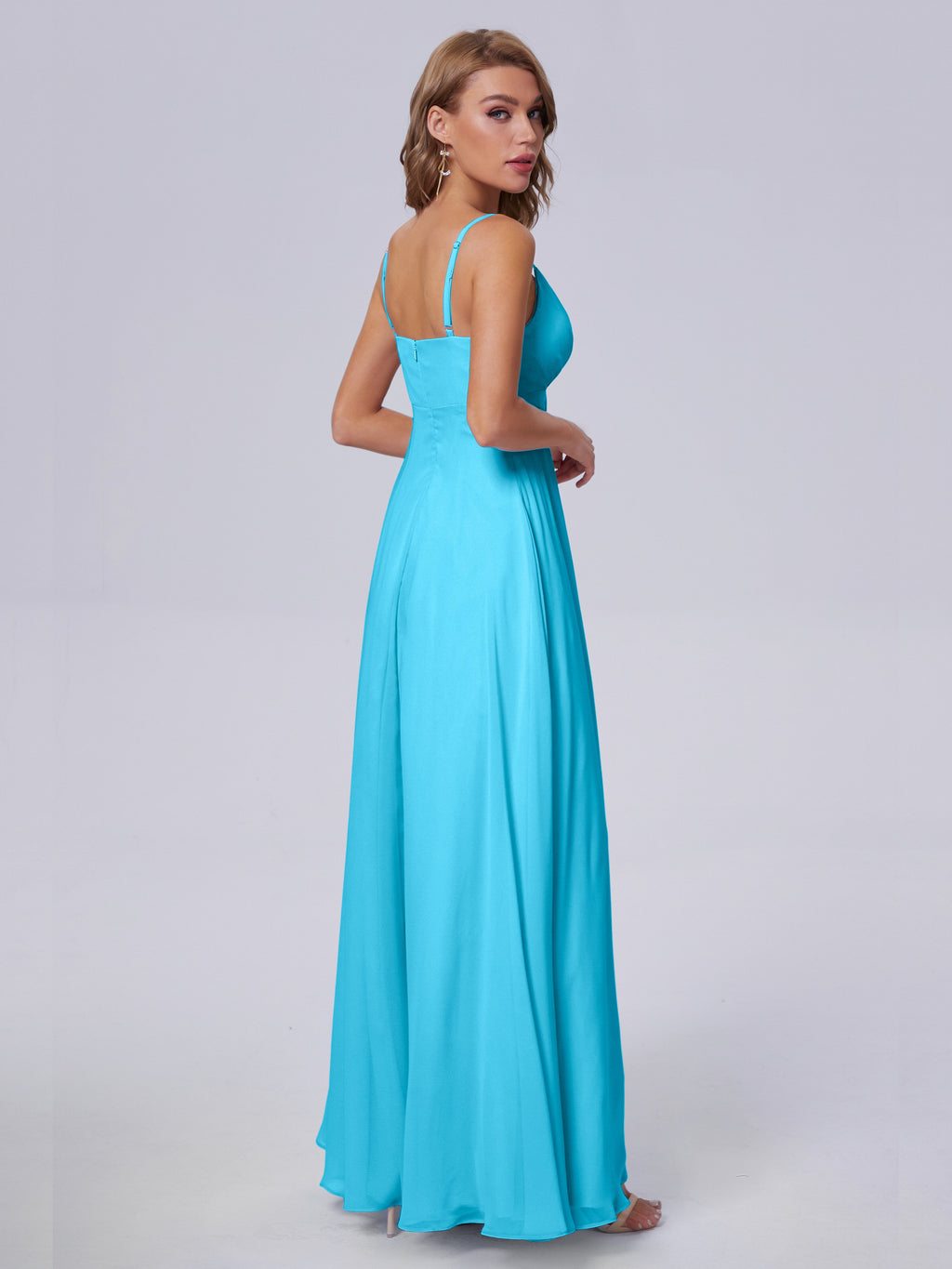 Laila Affordable Spaghetti Straps Chiffon Bridesmaid Dresses